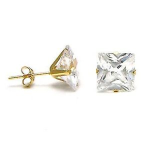 【送料無料】アクセサリー　ネックレス　kイエローゴールドプリンセスピアスdonna 14k oro giallo principessa orecchini cz