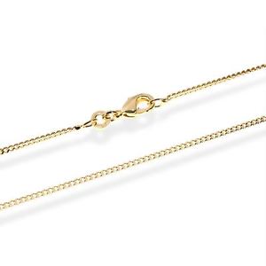 【送料無料】アクセサリー　ネックレス　チェーンイエローゴールドタンクチェーンゴールデンキングcatena carro armato 40cm catena re dorato 1,4mm con 18k 750 giallo oro 5510