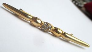 【送料無料】アクセサリー　ネックレス　バービンテージbroche barrette couleur or finement travaill cristaux saphir bijou vintage 5056(4)