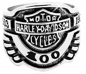 ハーレー 【送料無料】アクセサリー　ネックレス　ハーレーダビッドソンリングhrly anello con scritta harley davidson it 22