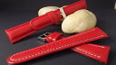 【送料無料】アクセサリー ネックレス ストラップモデルカーフレザーレッドcinturino orologio modello rvchrono in pelle di vitello rossodisponibile 18(4)