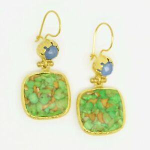 【送料無料】アクセサリー　ネックレス　オスマンストーンイヤリングターコイズaylas ottomano placcato oro semi preziosi gem stone orecchini agata turchese