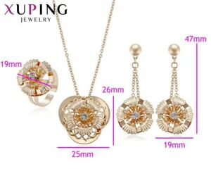 【送料無料】アクセサリー　ネックレス　18ct set xuping placcato oro