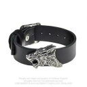 【送料無料】アクセサリー ネックレス ゴシックピューターダークウルフブラックレザーストラップカフalchemy gothic peltro scuro lupo pelle nera cinturino da polso bracciale a132(4)