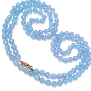 【送料無料】アクセサリー　ネックレス　ネックレスmolto lungo blu quarzo gemstone collana, lungo 38