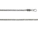 【送料無料】アクセサリー ネックレス スターリングシルバーハンドメイドビザンチンバリブレスレットargento sterling, fatto a mano 3 mm rotondo bali bizantina catenina o bracciale