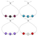 【送料無料】アクセサリー ネックレス スワロフスキークリスタルスターリングシルバーブレスレットargento sterling braccialetto realizzato con 1122 rivoli swarovski cristalli 8mm(4)