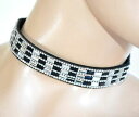 【送料無料】アクセサリー　ネックレス　ラインストーンネックレスチョーカーカラーホワイトクリスタルブラックcollana strass girocollo collarino bianco nero cristallo ragazza brillantini f80