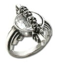 【送料無料】アクセサリー ネックレス ゴシックエトワールリングピュータークリスタルアールデコalchemy gothic mort etoile anello peltro cristallo teschi deco gothique fatta in uk r169