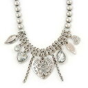 【送料無料】アクセサリー ネックレス ビンテージメッキネックレスvintage cuore fascino collana in argento placcato 40cm lunghezza6cm estensione(4)