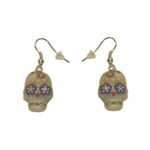 【送料無料】アクセサリー　ネックレス　イヤリングペンダントラインストーンスカルロカビリーカワイイ