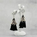 yzANZT[@lbNX@y_g^bZt@bVNbvRgm[boucles doreilles fashion clip on dor pendant long pompon tassel coton noir j2