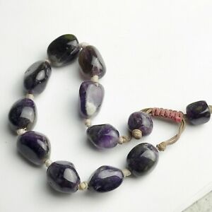 【送料無料】アクセサリー　ネックレス　ヴィンテージアメジストビーズカフブレスレットvintage autentico ametista ben fatto gem perline donna bracciale braccialetto