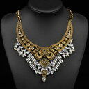 【送料無料】アクセサリー ネックレス ビンテージネックレスゴールドブティックvintage istruzione collana di cristallo oro brunito da rocce boutique(4)