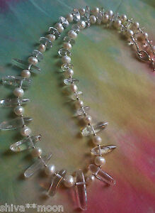 【送料無料】アクセサリー　ネックレス　ヒッピーネックレスシルバークリア