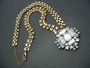 【送料無料】アクセサリー　ネックレス　ペンダントダークカラーゴールドネックレスインチpanacea strass trasparente ciondolo scuro color oro bookchain collana 24 lungo