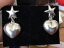 【送料無料】アクセサリー　ネックレス　ビンテージスターリングシルバースターイヤリングコインvintage bellissima sterling silver star puffy orecchini a bottone cuore dangel