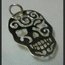 【送料無料】アクセサリー ネックレス テットゥデシックアルジェントマッシフ** pendentif tete de mort ajoure chic et luxueux argent massif 925 **