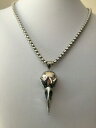 【送料無料】アクセサリー ネックレス ステンレススチールペンダントチェーンゴシックバイカーデモin acciaio inox ciondolo raben teschio incl catena 5mm lunghezza 60cm gothic biker emo