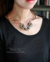 【送料無料】アクセサリー ネックレス コリアーコートコートアールデコレトロビンテージcollier court ras du cou art deco chai...