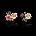 【送料無料】アクセサリー ネックレス プチバイオレットモンブランboucles doreilles clous petit puce branche fleur bourgeon email violet blanc l2