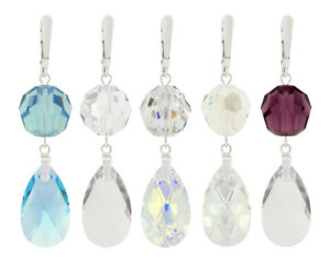 楽天hokushin【送料無料】アクセサリー　ネックレス　イヤリングスワロフスキーargento sterling orecchini dangle realizzato al 6106 e 5000 cristalli swarovski