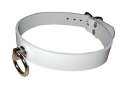 【送料無料】アクセサリー ネックレス ログアウトページリングマニュアルゴシックフェチterginum bdsm vera pelle collare dello ring lavoro manuale gothic fetish bianco nuovo