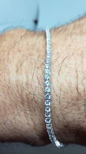 【送料無料】アクセサリー ネックレス シルバーブレスレットテニスbracciale argento tennis uomo donna mm 2 massiccio zirconi bianchi cm 161821