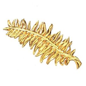 【送料無料】アクセサリー　ネックレス　ブローチil etait une fois broche de couleur or grande plum..