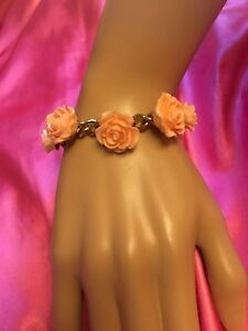 【送料無料】アクセサリー　ネックレス　ブレスレットローズローズun molto delicato bracciale con belle rosecolor cenere rose