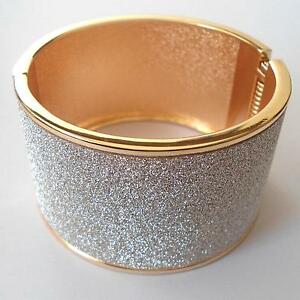 【送料無料】アクセサリー　ネックレス　カフリジッドピンクゴールドホワイトbracciale donna rigido alla schiava colore oro rosa brillantini bianchi 131 j