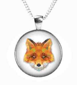 ̵ۥ꡼ͥå쥹եå饹եȥڥȥȥץfoxvetro foto ciondolo su ca...