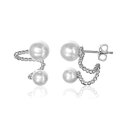 【送料無料】アクセサリー ネックレス スターリングシルバーハグローブイヤリングargento sterling orecchio abbracciarsi orecchini con perla a lobo(4)