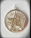 【送料無料】アクセサリー ネックレス スターリングシルバーペンダントプラタ925 sterling silver tetragrammaton pentagram pagan wiccan pendant plata esoteric