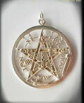 【送料無料】アクセサリー　ネックレス　スターリングシルバーペンダントプラタ925 sterling silver tetragrammaton pentagram pagan wiccan pendant plata esoteric