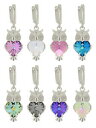 【送料無料】アクセサリー ネックレス イヤリングフクロウシルバークリスタルスワロフスキーargento sterling orecchini gufo placcato argento realizzato con 6228 cristalli swarovski