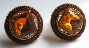 【送料無料】アクセサリー ネックレス ガスサントロペクリップヴィンテージrare boucles gas st tropez clips couleur or ancien bijou vintage topaze 5129