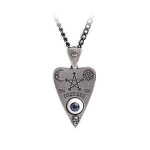【送料無料】アクセサリー ネックレス ゴシックボードシンボルピューターペンダントalchemy gothic ouija board planchette vedendo occhio mistico simboli peltro ciondolo