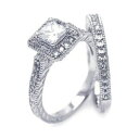 【送料無料】アクセサリー ネックレス ktリングセットargento sterling fidanzamento matrimonio zirconi anel...