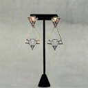 【送料無料】アクセサリー ネックレス アールデコシンプルレトロイヤリングクリップorecchini clip on dorato art deco triangolo pizzo semplice retr j6