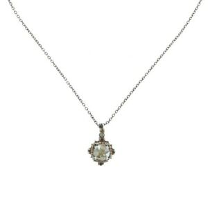 アクセサリー　ネックレス　ビザンチンチェーンペンダントベージュアンティークシルバーkonplott catena ciondolo byzantine beige argento antico