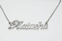 【送料無料】アクセサリー ネックレス ナターシャペンダントホワイトゴールドメッキネックレスnatasha 18ct bianco oro placcatura collana con nomeregali per lei ciondolo