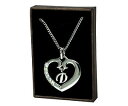 【送料無料】アクセサリー ネックレス ネックレスホワイトゴールドメッキカスタムiniziale cuore collana d 18ct bianco oro placcatoapprezzamento personalizzato