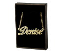 【送料無料】アクセサリー ネックレス ネームネックレススワロフスキーnome collana denise 18ct placcato ororealizzati con elementi swarovski(4)