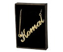 【送料無料】アクセサリー ネックレス ネックレスカスタムnome collana lakshmi 18ct placcato oropersonalizzatoanniversario regali