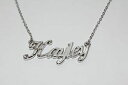 【送料無料】アクセサリー ネックレス ヘイリーホワイトメッキゴールドネックレスデザイナhayley 18ct bianco oro placcatura collana con nomebridal targhetta nome designer