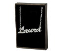 【送料無料】アクセサリー ネックレス ローラホワイトメッキゴールドネックレスクリスマスペンダントlaura 18ct bianco oro placcatura collana con nomecustom made natale ciondolo