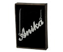 【送料無料】アクセサリー ネックレス ネックレスアニカホワイトゴールドメッキスワロフスキーnome collana anika 18ct bianco placcato ororealizzati con elementi swarovski