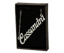【送料無料】アクセサリー ネックレス ネックレスホワイトゴールドメッキロックcollana con nome cassandra 18ct bianco oro placcatoincastro grazie regali