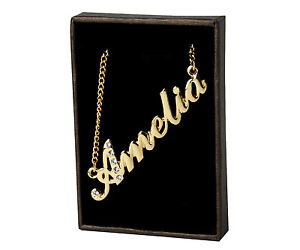 ̵ۥ꡼ͥå쥹ͥå쥹ꥢkɥåcollana con nome amelia 18k...